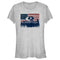 Junior's Mossy Oak American Flag Landscape Logo T-Shirt