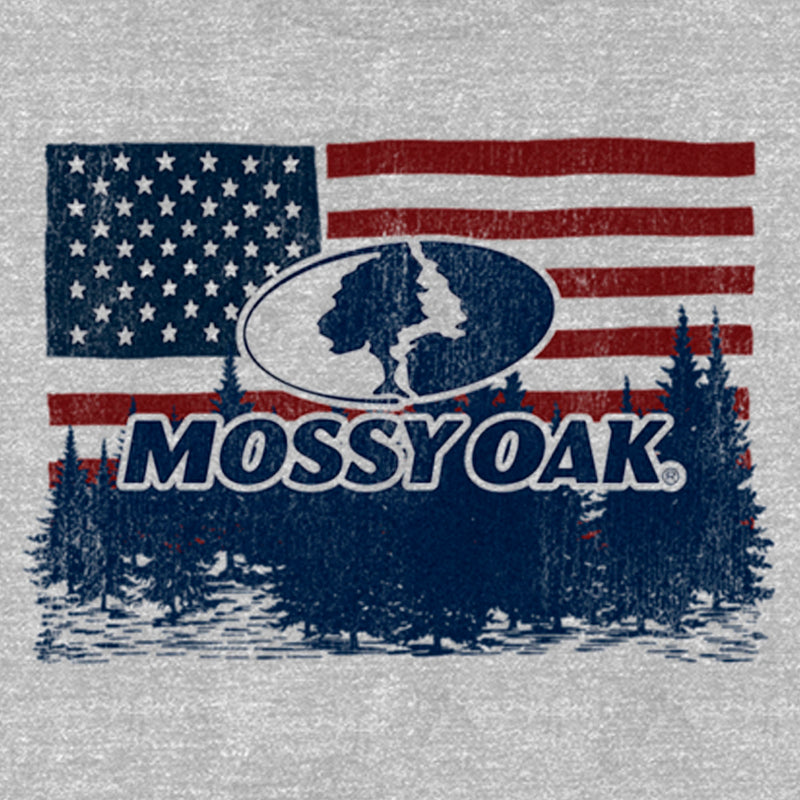 Women's Mossy Oak American Flag Landscape Logo T-Shirt