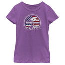 Girl's Mossy Oak Patriotic Valley Logo T-Shirt