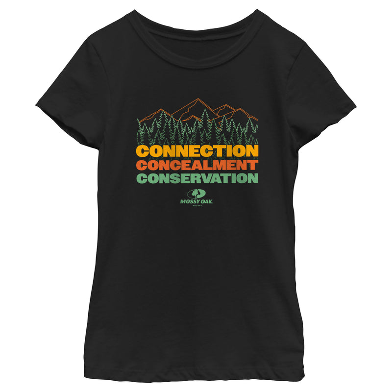 Girl's Mossy Oak Connection Concealment Conservation T-Shirt