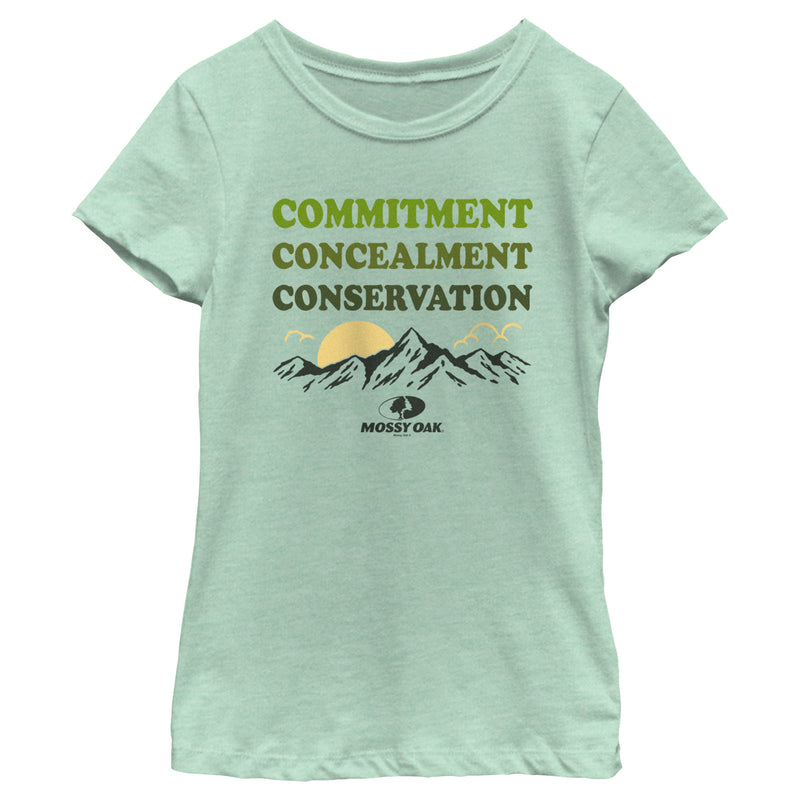 Girl's Mossy Oak Commitment Concealment Conservation T-Shirt