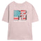 Junior's MTV Distressed Patriotic Logo T-Shirt