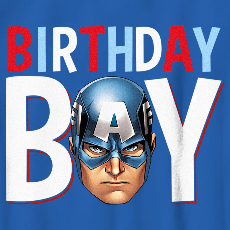 Boy's Marvel Birthday Boy Captain America T-Shirt