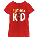 Girl's Marvel Birthday Kid Iron Man T-Shirt