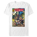 Men's Guardians of the Galaxy Vol. 3 Action Comic Book Poster T-Shirt