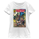 Girl's Guardians of the Galaxy Vol. 3 Action Comic Book Poster T-Shirt