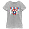 Girl's Marvel Birthday Boy Captain America Logo T-Shirt