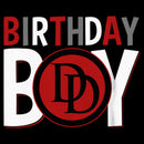Boy's Marvel Birthday Boy Daredevil Logo T-Shirt