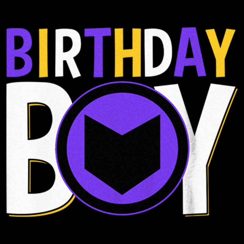 Boy's Marvel Birthday Boy Hawkeye Logo T-Shirt