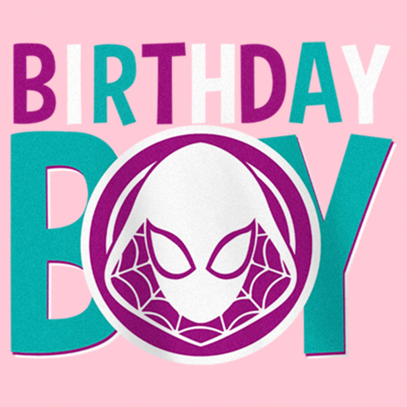 Girl's Marvel Birthday Boy Ghost-Spider Logo T-Shirt