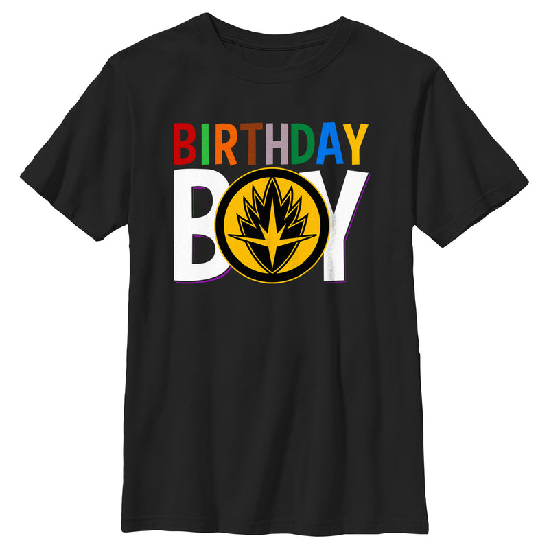 Boy's Marvel Birthday Boy Guardians Logo T-Shirt