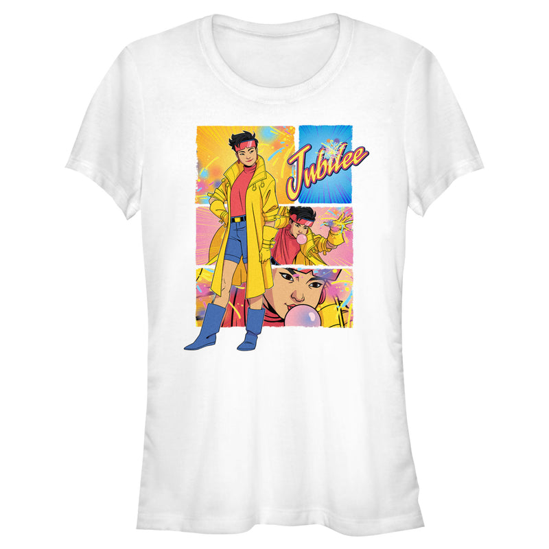 Junior's Marvel: X-Men '97 Jubilee Poses Portrait T-Shirt