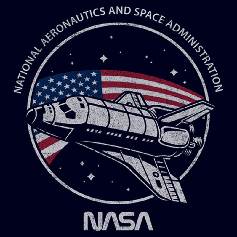 Men's NASA American Flag in Space T-Shirt