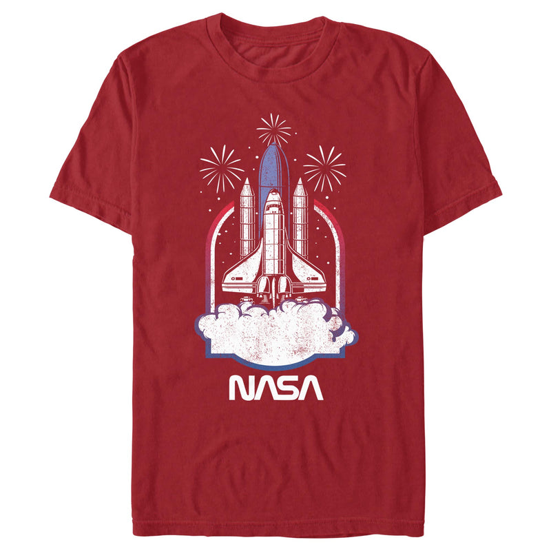 Men's NASA Distressed Space Shuttle Launch T-Shirt