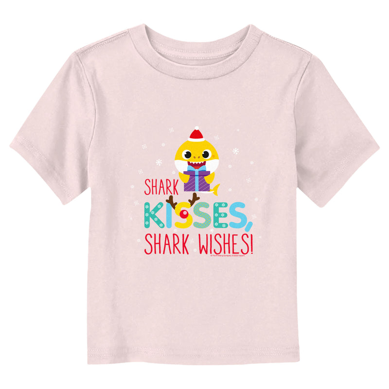 Toddler's Baby Shark Kisses and Shark Wishes T-Shirt