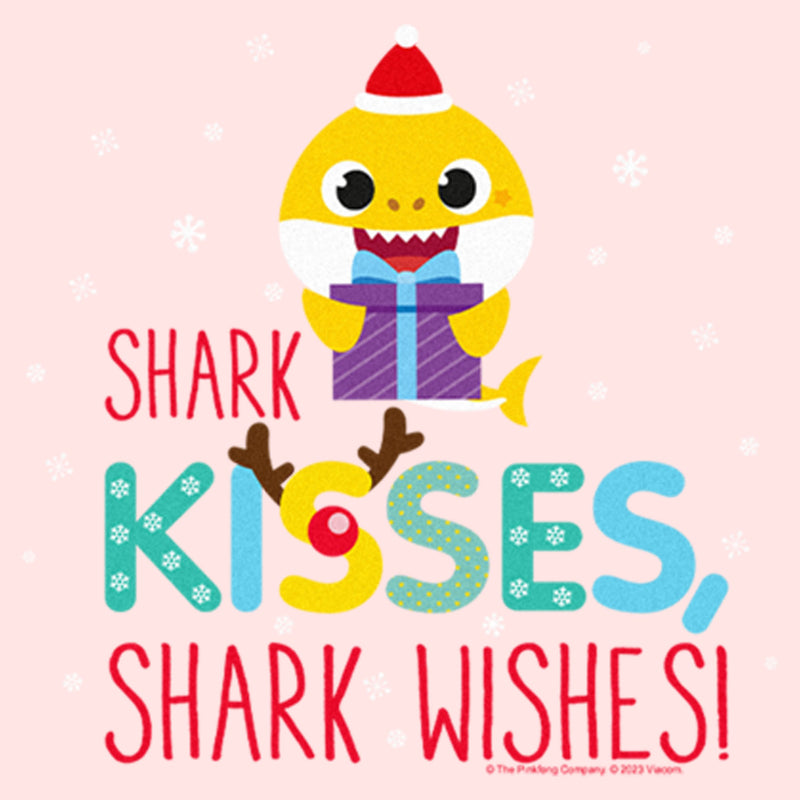 Toddler's Baby Shark Kisses and Shark Wishes T-Shirt