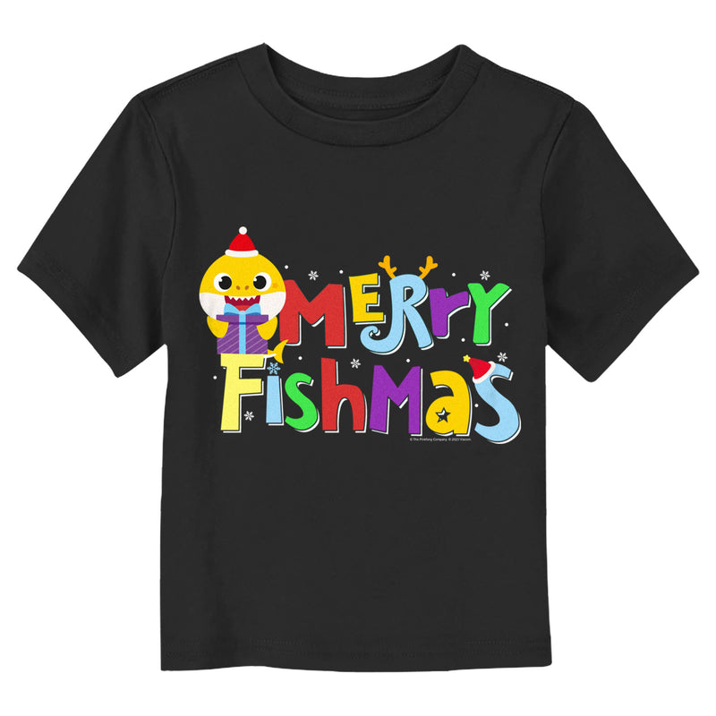 Toddler's Baby Shark Merry Fishmas T-Shirt