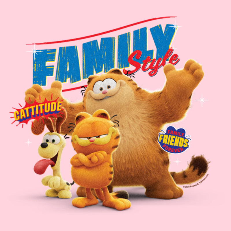 Junior's The Garfield Movie Family Style T-Shirt