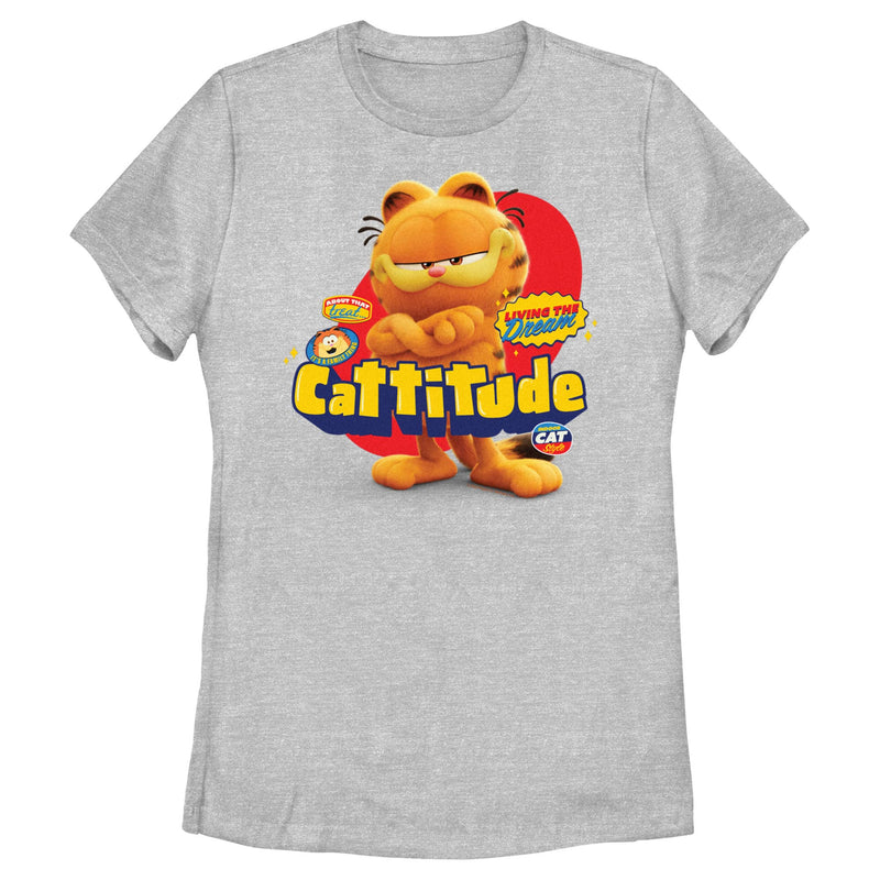 Women's The Garfield Movie Cattitude T-Shirt