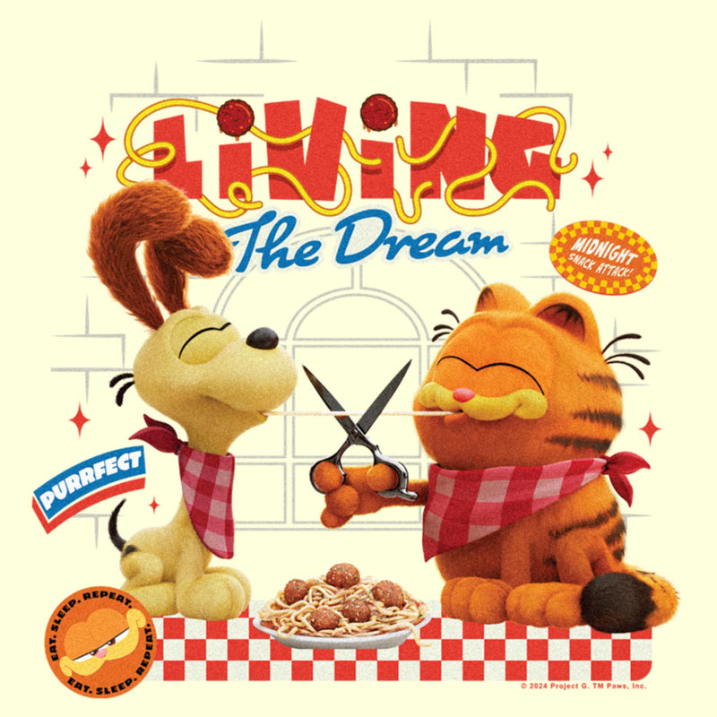 Men's The Garfield Movie Living the Dream T-Shirt