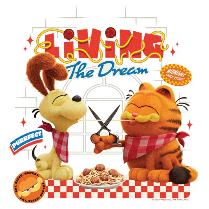 Junior's The Garfield Movie Living the Dream T-Shirt