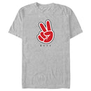 Men's NEFF Peace Sign Logo Red T-Shirt