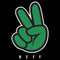 Men's NEFF Peace Sign Logo Green T-Shirt