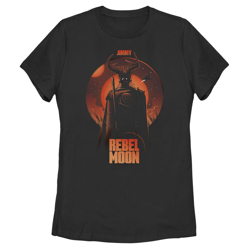 Women's Rebel Moon Jimmy Warrior Portrait T-Shirt