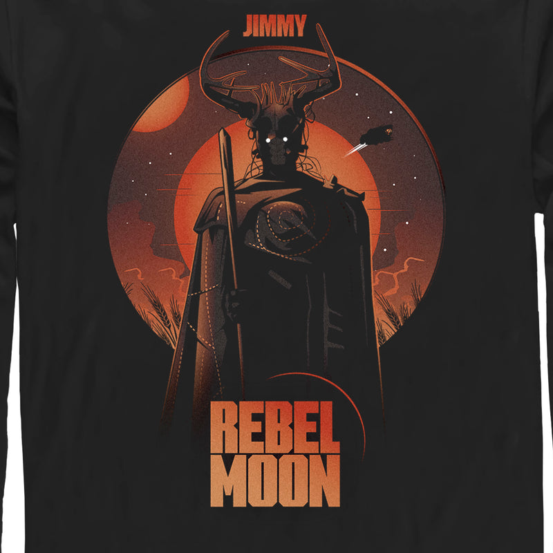 Men's Rebel Moon Jimmy Warrior Portrait Long Sleeve Shirt