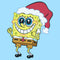 Men's SpongeBob SquarePants Excited Santa T-Shirt