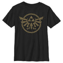 Boy's Nintendo The Legend of Zelda: Tears of the Kingdom Gold Hyrule Crest T-Shirt