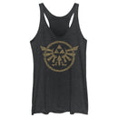 Women's Nintendo The Legend of Zelda: Tears of the Kingdom Gold Hyrule Crest Racerback Tank Top