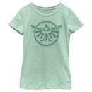 Girl's Nintendo The Legend of Zelda: Tears of the Kingdom Green Hyrule Crest T-Shirt