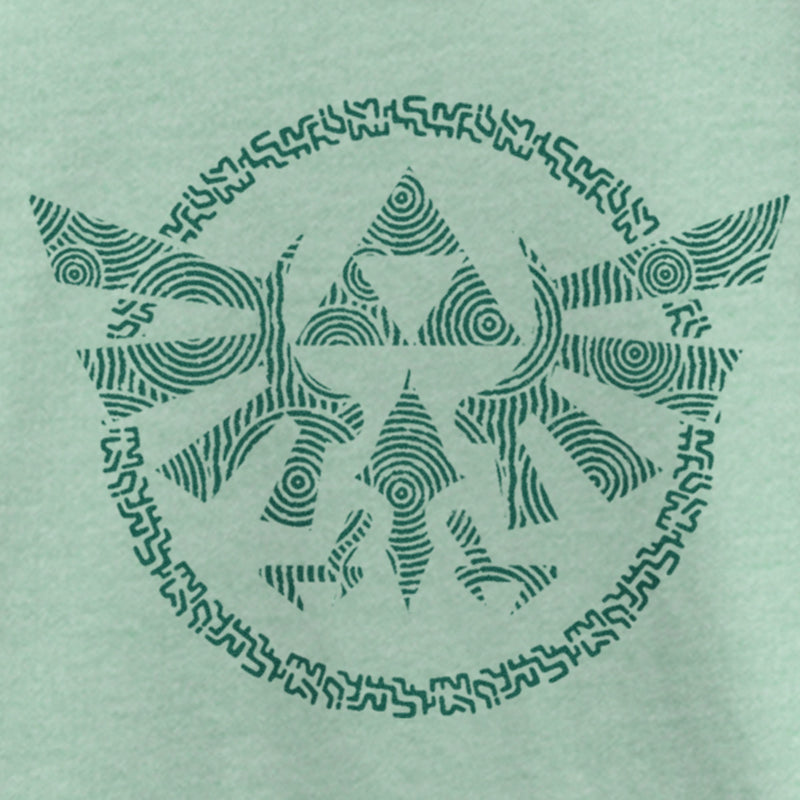 Girl's Nintendo The Legend of Zelda: Tears of the Kingdom Green Hyrule Crest T-Shirt