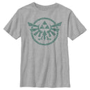 Boy's Nintendo The Legend of Zelda: Tears of the Kingdom Green Hyrule Crest T-Shirt