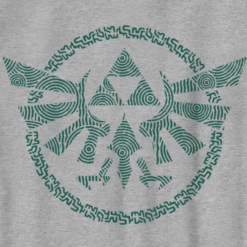 Boy's Nintendo The Legend of Zelda: Tears of the Kingdom Green Hyrule Crest T-Shirt