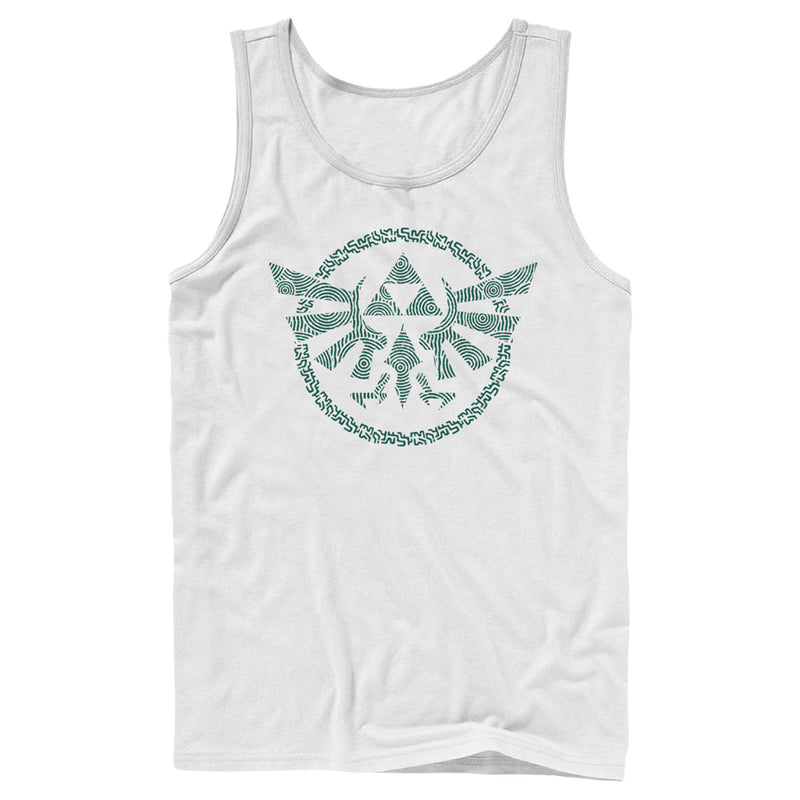 Men's Nintendo The Legend of Zelda: Tears of the Kingdom Green Hyrule Crest Tank Top