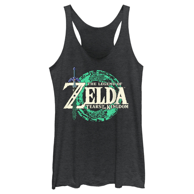 Women's Nintendo The Legend of Zelda: Tears of the Kingdom Game Logo Racerback Tank Top