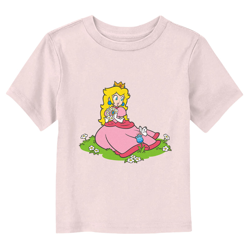 Toddler's Nintendo Princess Peach Flower Bed T-Shirt