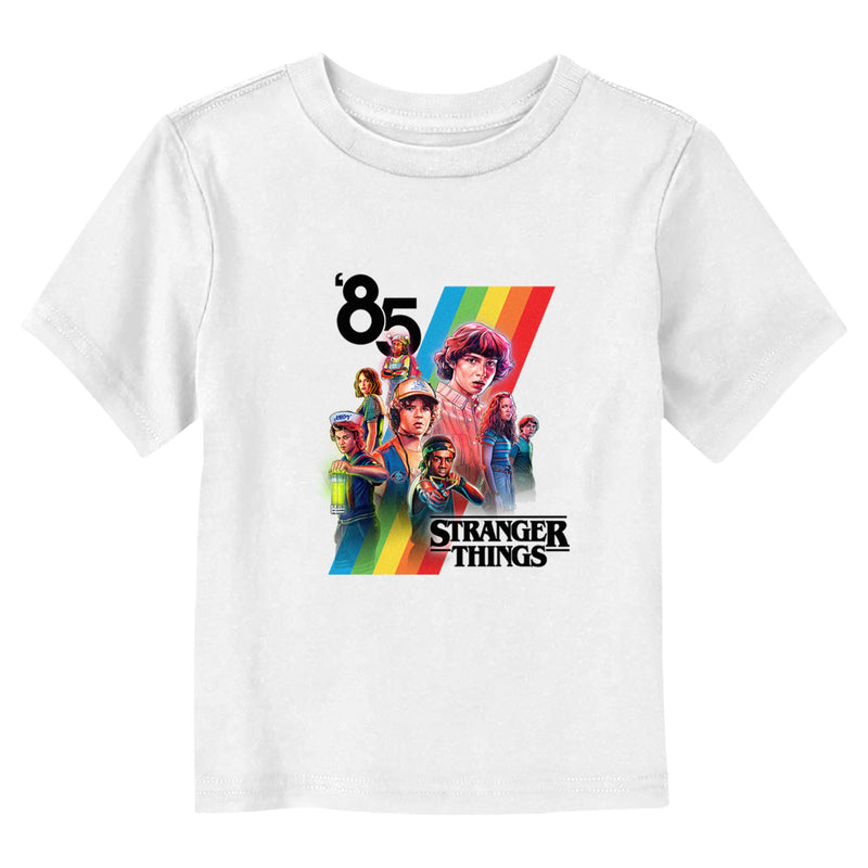 Toddler's Stranger Things Retro Character Stripes T-Shirt