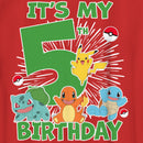 Boy's Pokemon It's My 5th Birthday T-Shirt