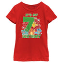 Girl's Pokemon It's My 7th Birthday Starters T-Shirt