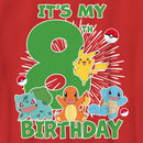 Boy's Pokemon It's My 8th Birthday Starters T-Shirt