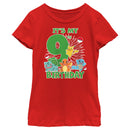 Girl's Pokemon It's My 9th Birthday Starters T-Shirt