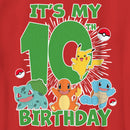 Boy's Pokemon It's My 10th Birthday Starters T-Shirt