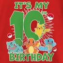 Girl's Pokemon It's My 10th Birthday Starters T-Shirt