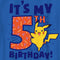 Boy's Pokemon Pikachu It's My 5th Birthday T-Shirt