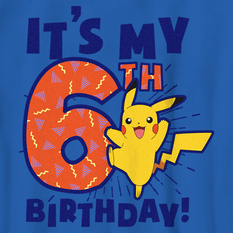 Boy's Pokemon It’s My 6th Birthday Pikachu T-Shirt