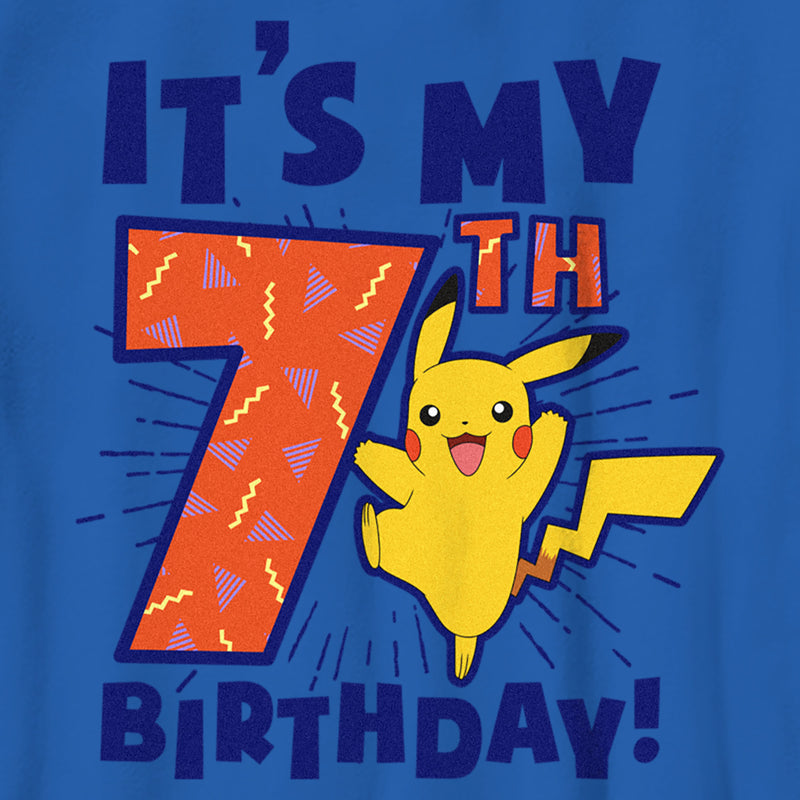 Boy's Pokemon It’s My 7th Birthday Pikachu T-Shirt