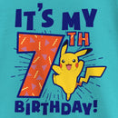 Girl's Pokemon It’s My 7th Birthday Pikachu T-Shirt